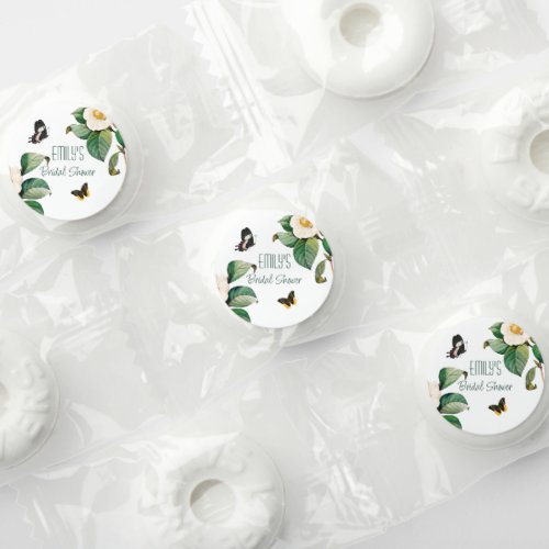 Emerald Green and White Camellia Life Saver Mints