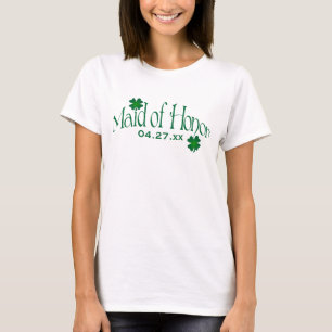 Emerald Green and White Shamrock MOH T-shirt