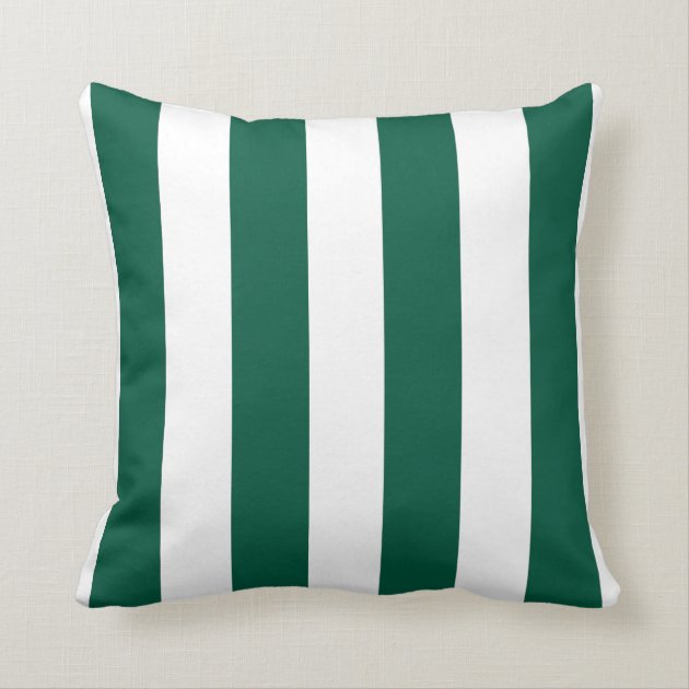green striped throw pillows