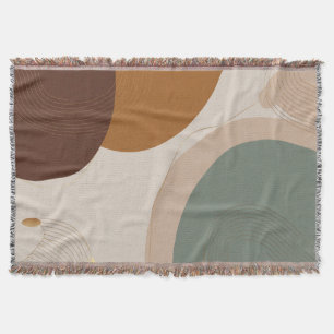 Emerald Green Art Deco Throw Blanket