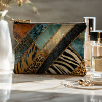 Emerald Green Black Gold Animal Print