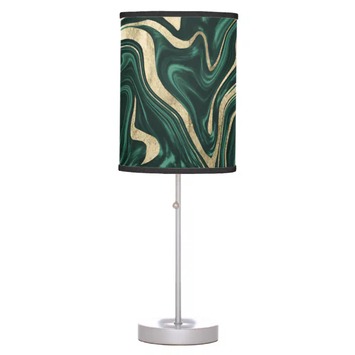Decor Art Table Lamp, Emerald Green Table Lamp