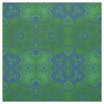 Emerald Green &amp; Blue Stylish Bohemian Pattern Fabric