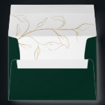 Emerald Green Bridal Shower or Wedding Invitation Envelope<br><div class="desc">A beautiful,  modern,  elegant wedding or bridal shower invitation envelope in emerald green,  with return address on back of envelope. Copyright Elegant Invites,  all rights reserved.</div>