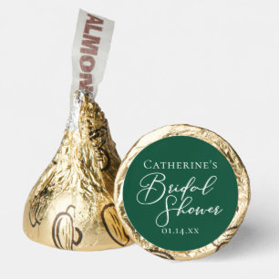 Emerald Green Bridal Shower Personalized Hershey®'s Kisses®