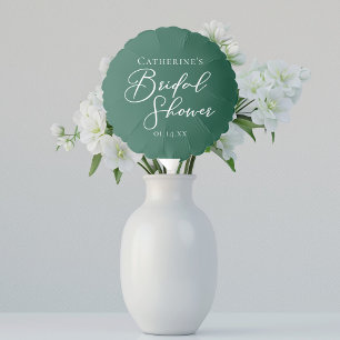 Emerald Green Bridal Shower Personalized Party Balloon