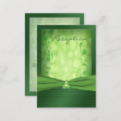 Emerald Green Celtic Love Knot Enclosure Card (Front/Back)