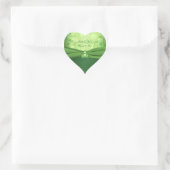 Emerald Green Celtic Love knot Wedding Sticker (Bag)