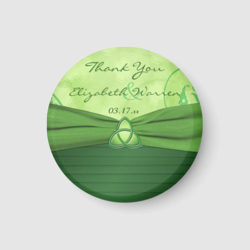 Emerald Green Celtic Loveknot Wedding Favor Magnet