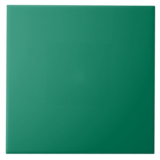Emerald Green Ceramic Tile. Tile (Front)