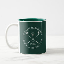 Emerald Green Classic Golf Club Name Personalized