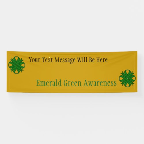 Emerald Green Clover Ribbon by Kenneth Yoncich Banner