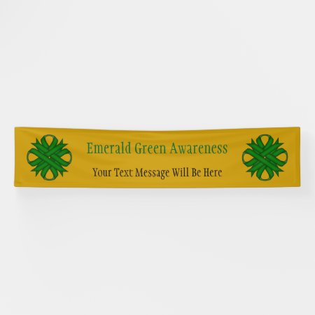 Emerald Green Clover Ribbon By Kenneth Yoncich Banner