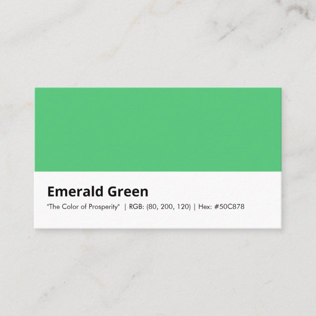 Private: Emerald Green Color Consulting Branding Identity Business Card