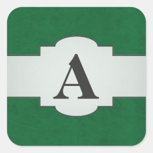 Emerald Green Color Velvet Custom Home Casino Square Sticker