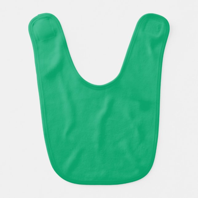 Emerald Green Custom Baby Bib (Front)