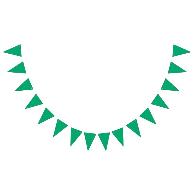 Emerald Green Custom Bunting Banner (All)