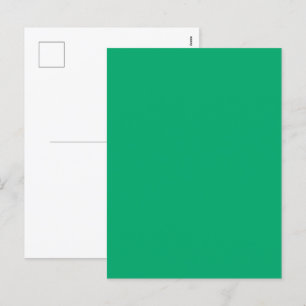 Emerald Green Custom Holiday Postcard