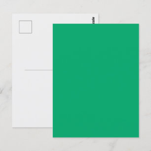 Emerald Green Custom Postcard