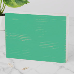 Emerald Green Custom Wood Box Sign