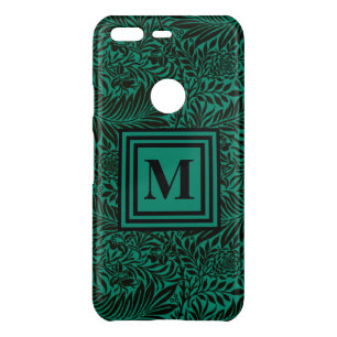 Emerald Green Customizable Botanical Monogram Uncommon Google Pixel Case