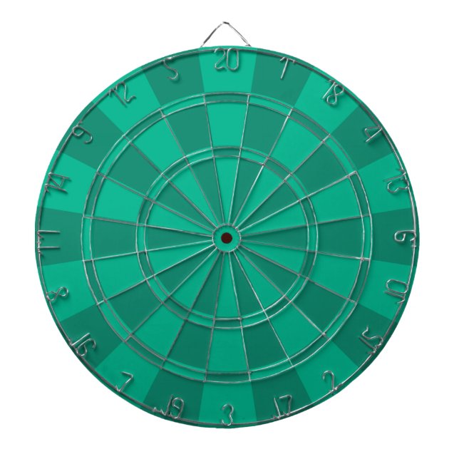 Emerald Green Dartboard With Darts (Front)