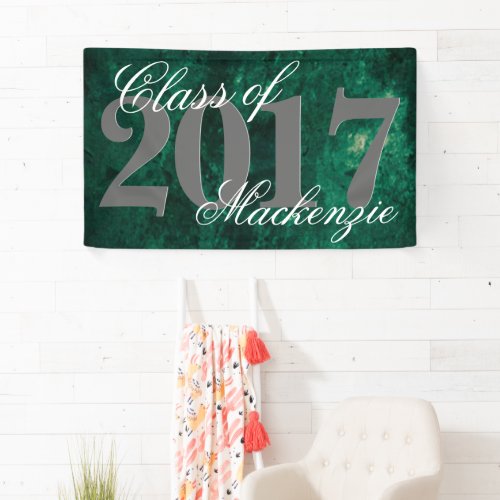 Emerald Green  Deep Jade Velvet Grunge Jewel Tone Banner