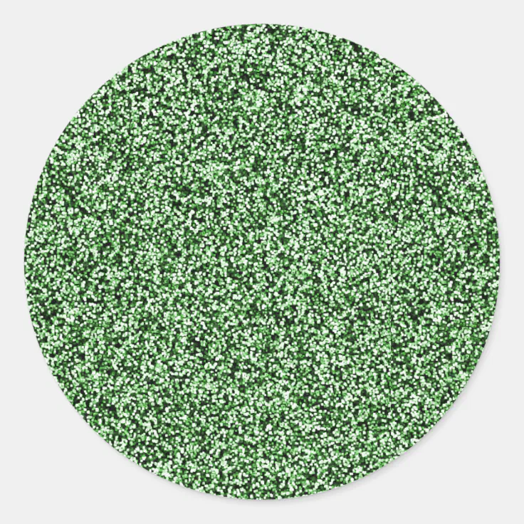 Emerald Green Faux Glitter Envelope Seals Zazzle