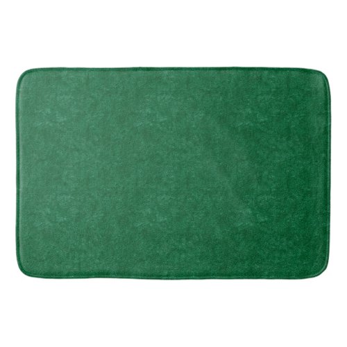 Emerald green Faux Velvet texture Bath Mat