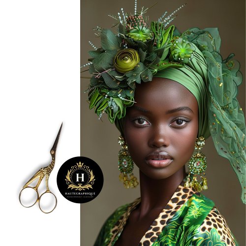 Emerald Green Floral Glamour Decoupage Tissue Paper