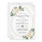 Emerald Green Floral Gold Frame Engagement Party