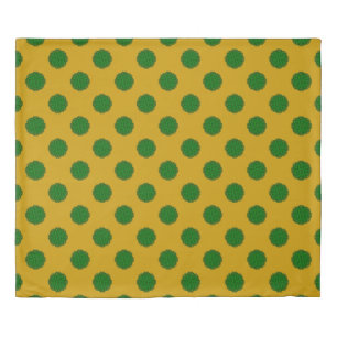 Emerald Green Flower Ribbon by Kenneth Yoncich Duvet Cover