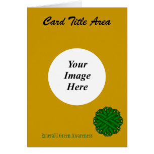 Emerald Green Flower Ribbon Template by K Yoncich