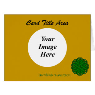 Emerald Green Flower Ribbon Template by K Yoncich