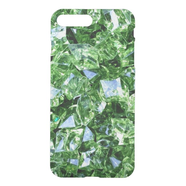 Emerald green geode crystal gemstone photo hipster uncommon iPhone case (Back)