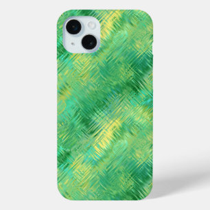 Emerald Green Glassy Texture iPhone 15 Plus Case