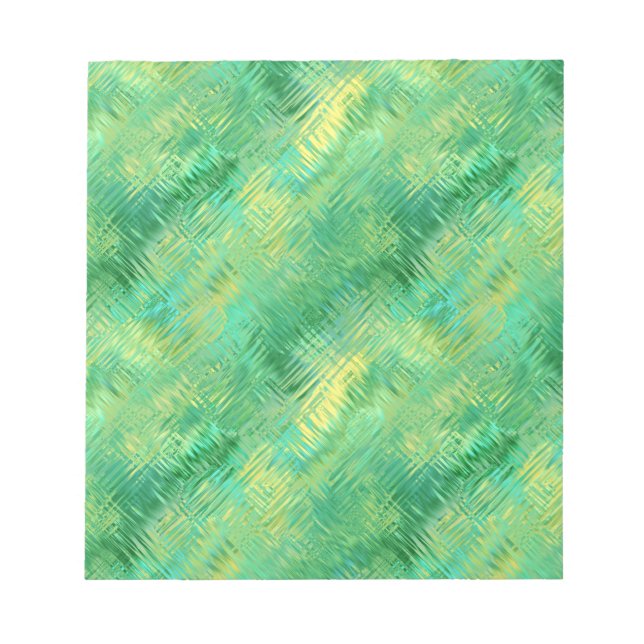 Emerald Green Glassy Texture Notepad (Front)