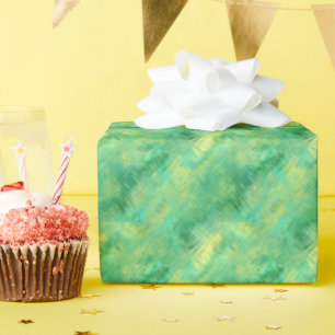 Emerald Green Glassy Texture Wrapping Paper