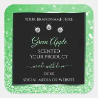 Emerald Eco Friendly Glitter for Candle Making, Soap, Bath