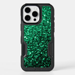 Emerald Green glitter sparkles iPhone 16 Pro Max Case