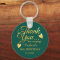 Emerald Green Gold 50 Birthday Thank You Favor   