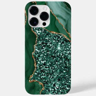 EMERALD GREEN & GOLD AGATE PATTERN Case-Mate iPhone 14 PRO MAX CASE