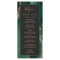 Emerald Green Gold Dark Wedding Menu