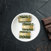 Emerald green gold leopard birthday hershey's miniatures