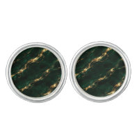 Emerald Green & Gold Marble