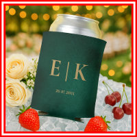 Emerald Green & Gold Monogram Wedding