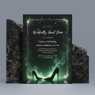 Emerald Green High Heels Mystical Wicked Birthday