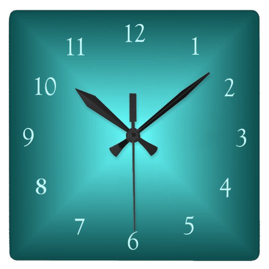 Emerald Green Illuminated>Plain wall Clock | Zazzle.com