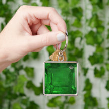 Emerald Green Keychain