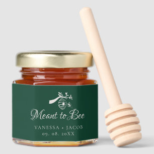 Emerald Green Love is Sweet Wedding Favor  Honey J Jar Favors